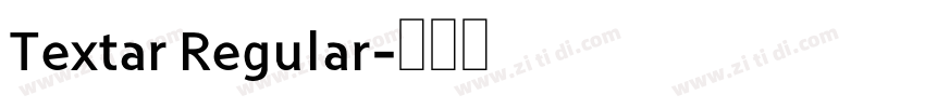 Textar Regular字体转换